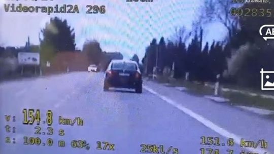 154 km/h w terenie zabudowanym. Kobieta dostała 38 pkt