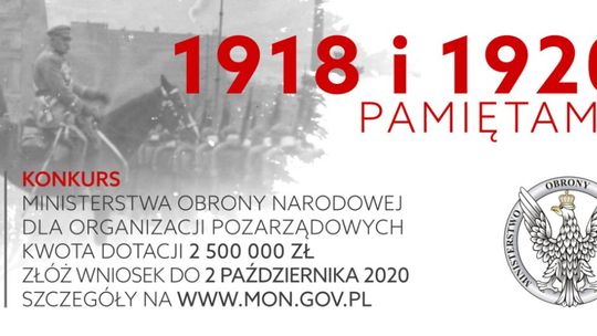2,5 mln zł na projekty upamiętniające dwie ważne rocznice