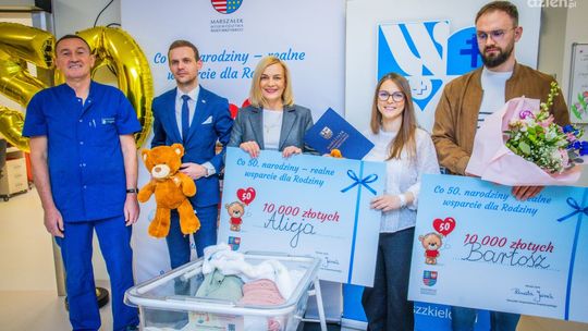 500. dziecko w Wojewódzkim Szpitalu Zespolonym w Kielcach – bliźnięta z jubileuszem