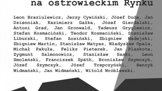 77. rocznica egzekucji na ostrowieckim Rynku 