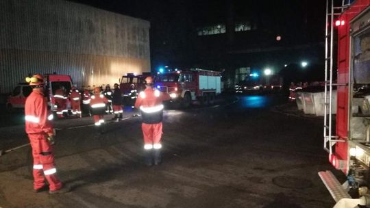 Akcja ewakuacja - strażacy ćwiczyli na hucie