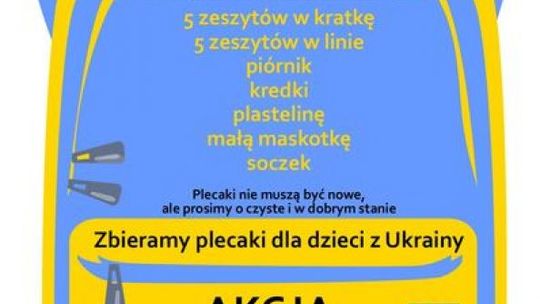 Akcja "Plecaczek" dla ukraińskich uczniów