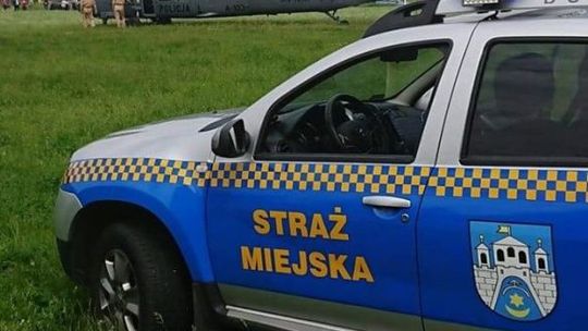 Akcja poszukiwawcza z udziałem policyjnego helikoptera