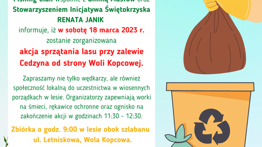  Akcja sprzątania Lasu Wolskiego przy zalewie Cedzyna