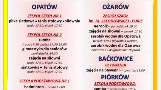 Aktywne popołudnie po pracy