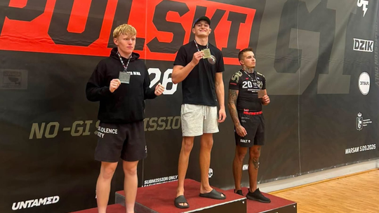 Alan Nowakowski mistrzem Polski w BJJ! Zawodnik Klinczu Kielce zdominował turniej