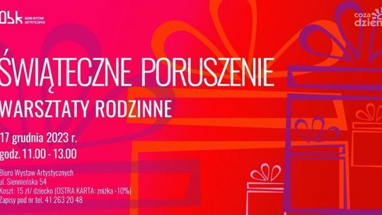 Artystyczne poruszenie przed świętami w ostrowieckim BWA 