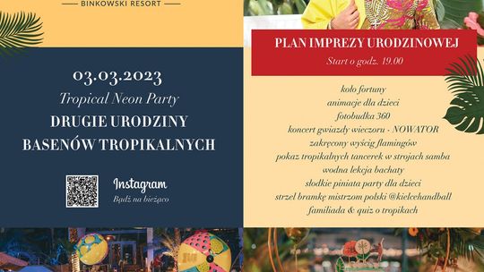 Baseny Tropikalne zapraszają na niezapomnianą imprezę – Tropical Neon Party 
