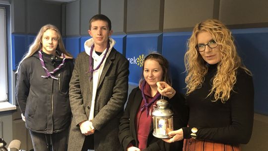 Betlejemskie Światło Pokoju w naszej redakcji