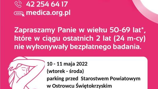 Bezpłatna mammografia 