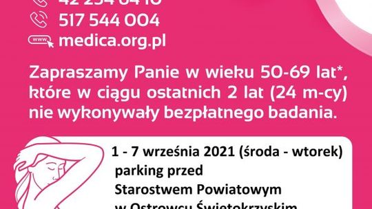 Bezpłatna mammografia dla pań