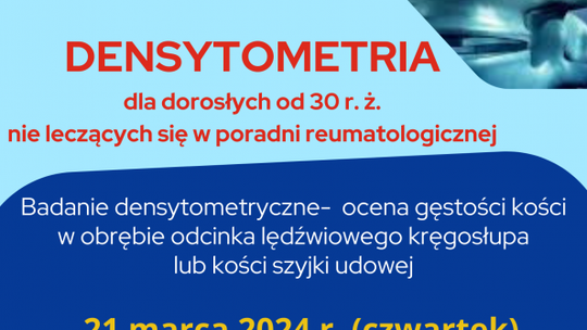Bezpłatne badania densytometryczne w powiecie ostrowieckim 