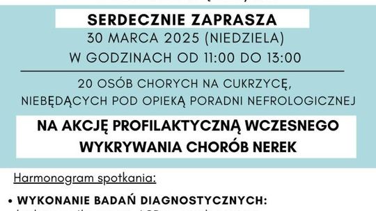Bezpłatne badania nerek w ostrowieckim szpitalu 