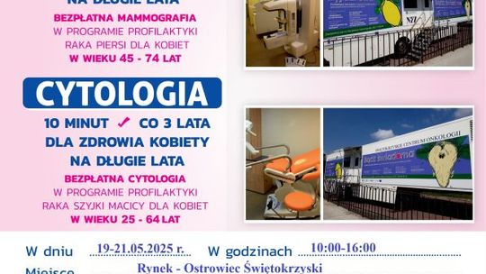 Bezpłatne badania profilaktyczne dla pań na ostrowieckim Rynku 