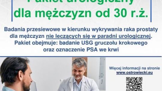 Bezpłatne badania profilaktyczne dla panów 