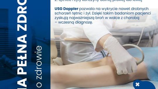 Bezpłatne badania USG Doppler dla mieszkańców powiatu ostrowieckiego