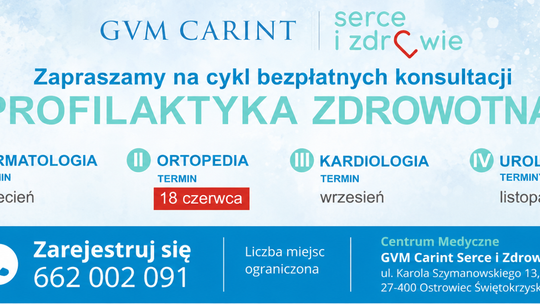 Bezpłatne konsultacje ortopedyczne w Ostrowcu Świętokrzyskim