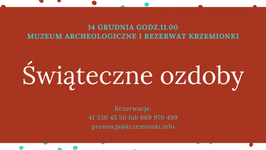 Bożonarodzeniowe warsztaty na Krzemionkach 