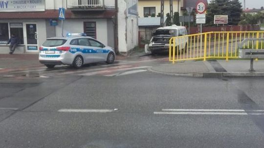 Busem w taksówkę - stłuczka na Sandomierskiej