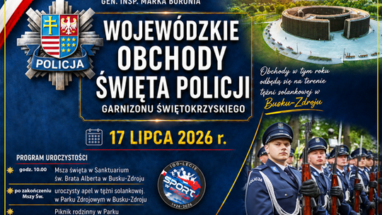 Busko-Zdrój gospodarzem Wojewódzkich Obchodów Święta Policji Garnizonu Świętokrzyskiego