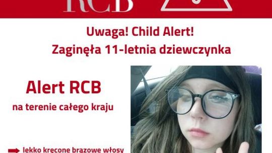 CHILD ALERT: Zaginęła 11-letnia Patrycja z Dziewkowic – jej życie może być zagrożone