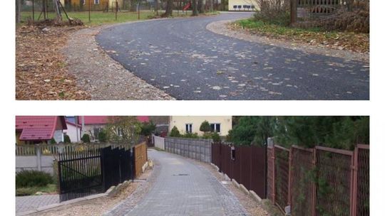 ĆMIELÓW - remonty dróg na finiszu