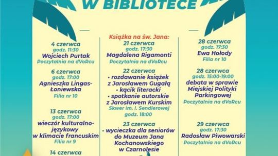 Czerwiec w Miejskiej Bibliotece Publicznej im. Jerzego Pilcha w Kielcach