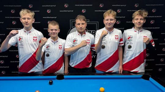 Czterech zawodników Fortis Bilard Kielce powalczy o medale Mistrzostw Europy Juniorów