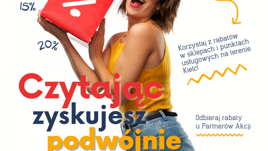 Czytając zyskujesz podwójnie. Akcja rabatowa w Kielcach