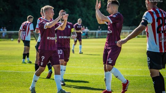 Dawid Błanik i Bartłomiej Smolarczyk po meczu z Cracovią 