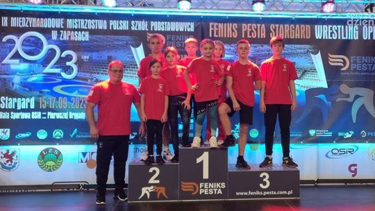 Doskonały start Guliwera na IX Międzynarodowych Mistrzostwach Polski Szkół Podstawowych w zapasach w Stargardzie