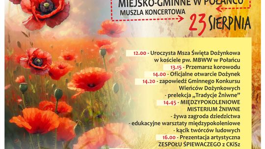 Dożynki 2026 w Połańcu – święto plonów, tradycji i wspólnej zabawy