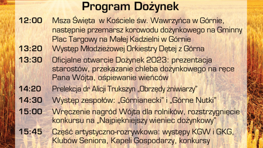 Dożynki gminy Górno pod patronatem Radia Rekord