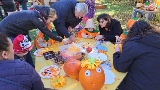 Dyniowe warsztaty w przedszkolu Promyk