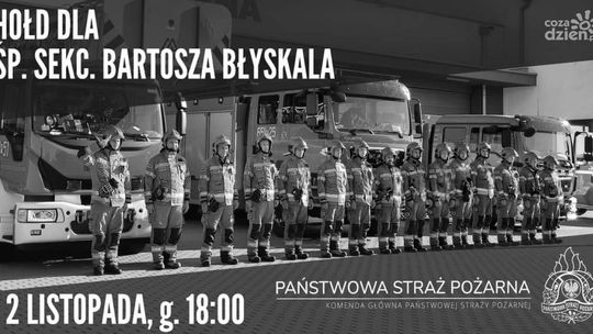 Dźwiękiem syren strażacy oddadzą hołd zmarłemu koledze 