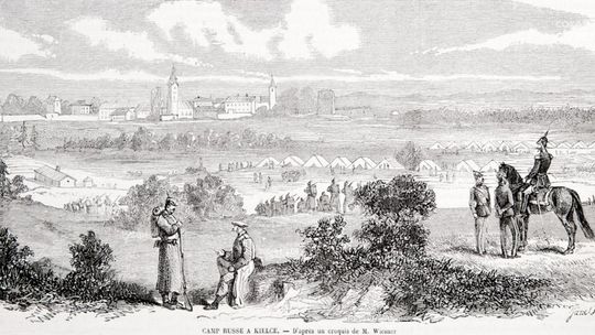 Eksponaty i widoki miejsc związanych z powstaniem w Muzeum Historii Kielc