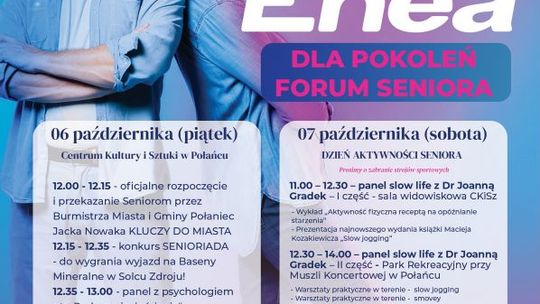Enea dla Pokoleń - Forum Seniora - w tym roku dwudniowe!