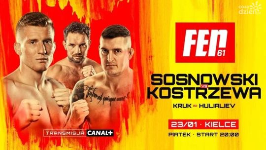 FEN 61 po raz pierwszy w Kielcach. Hala Legionów areną walk i powrotu do klatki kielczanina