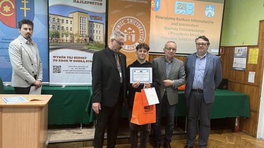 Finaliści powiatowego konkursu informatycznego 