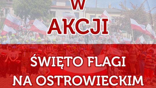 "Flaga w akcji" - happening w ostrowieckim Rynku