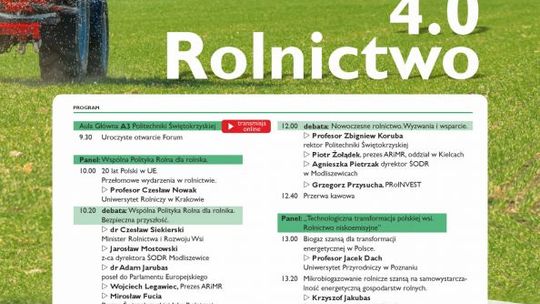 Forum Nowoczesnego Rolnictwa odbędzie sie w Kielcach