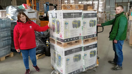 Fundacja "Kaganek" niesie pomoc humanitarną obywatelom Ukrainy