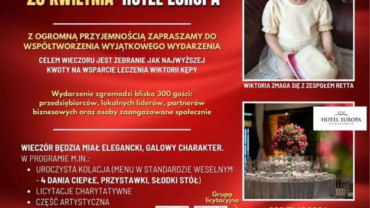 Gala Charytatywna dla Wiktorii – wspólnie możemy więcej