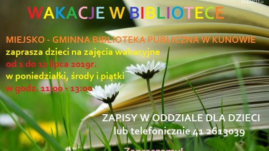 Gmina Kunów zagospodaruje czas najmłodszym