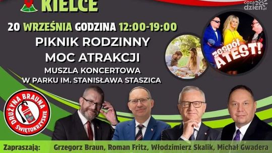 Grzegorz Braun przyjedzie do Kielc. Będą przemówienia, koncert i… podpisywanie gaśnic