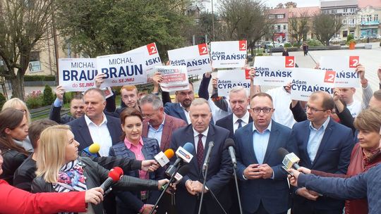 Grzegorz Schetyna udziela poparcia Marzenie Dębniak 