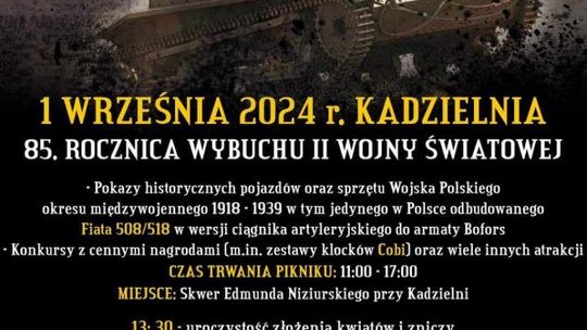 Historyczny piknik 1 września na kieleckiej Kadzielni