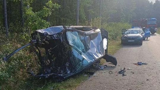 Honda na poboczu, kierowcy brak. Policja bada sprawę