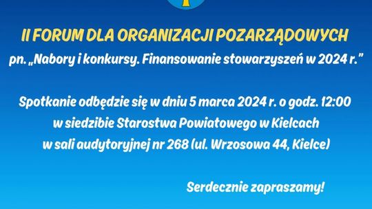 II Forum dla organizacji pozarządowych