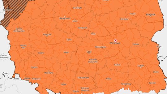 IMGW wydał ostrzeżenie dla województwa świętokrzyskiego